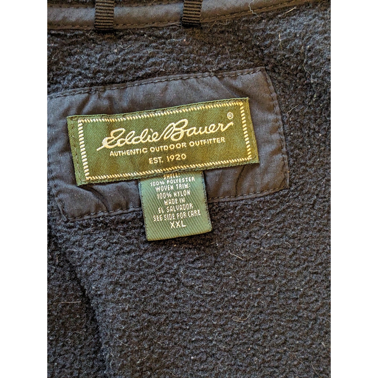 Eddie Bauer Polartec Fleece Jacket Men XXL Zip Outdoor WindPro Hiking Sweatshirt