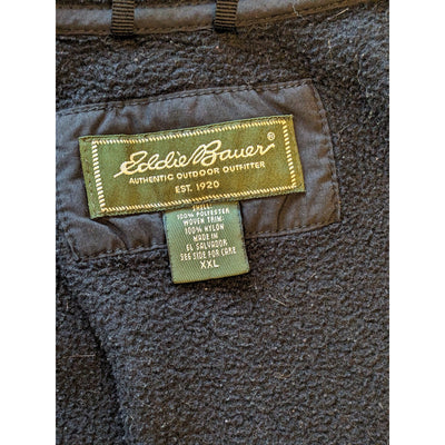Eddie Bauer Polartec Fleece Jacket Men XXL Zip Outdoor WindPro Hiking Sweatshirt