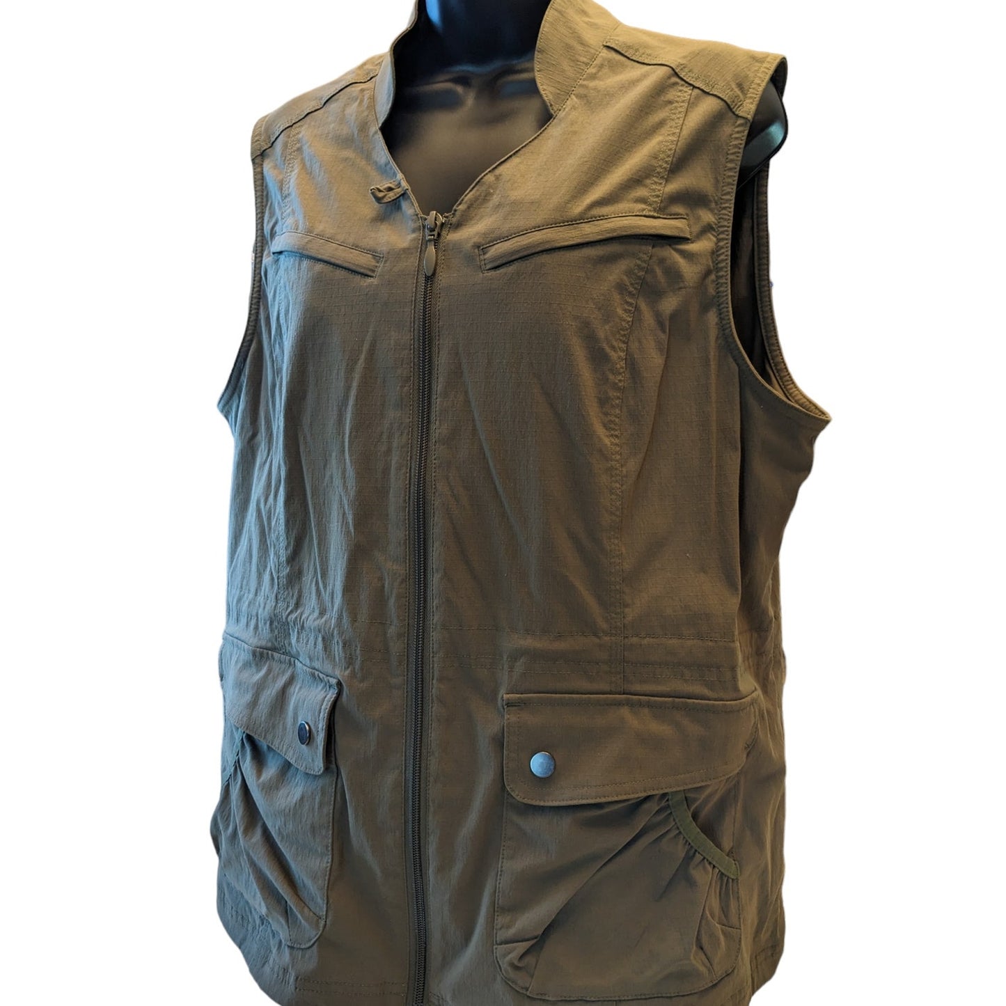 Duluth Trading Vest Women Large Utility Sleeveless Work Outdoors Garden Pockets
