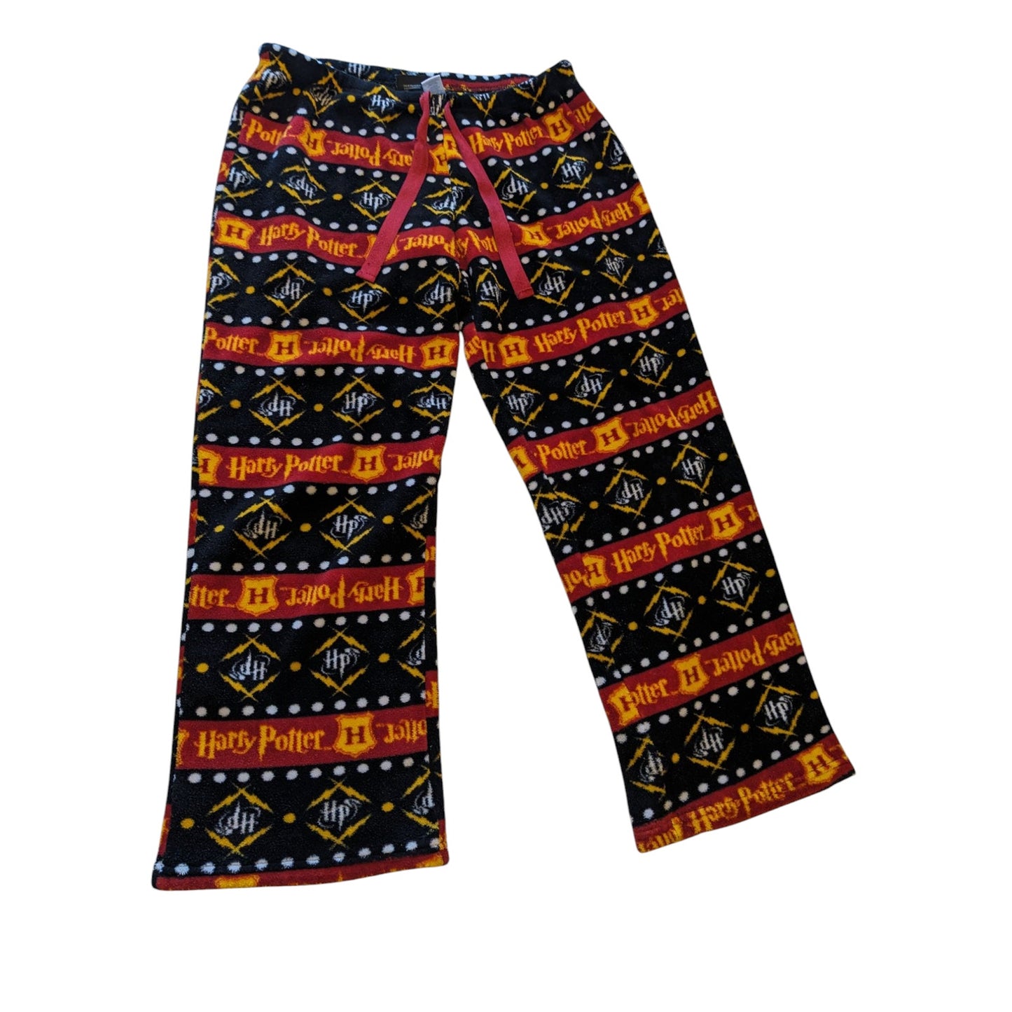 Harry Potter Fleece Pajama Pants Womens Large Lounge Sleep Bottoms Cozy Hogwarts