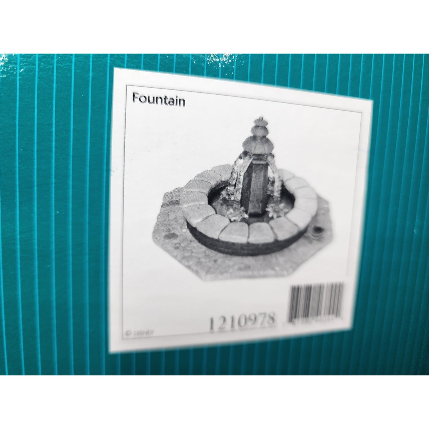 WDCC Beauty and the Beast Fountain Village 1210978 Waterfall Vintage Box COA