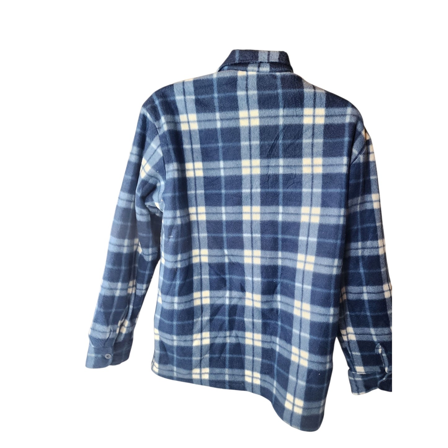 Estrellas Fleece Shirt Jacket Men XL Plaid Zip Sherpa Shacket Flannel Lumberjack