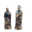 Native American Horsehair Pottery Figurines Southwest Sculpture Couple Pair 6"