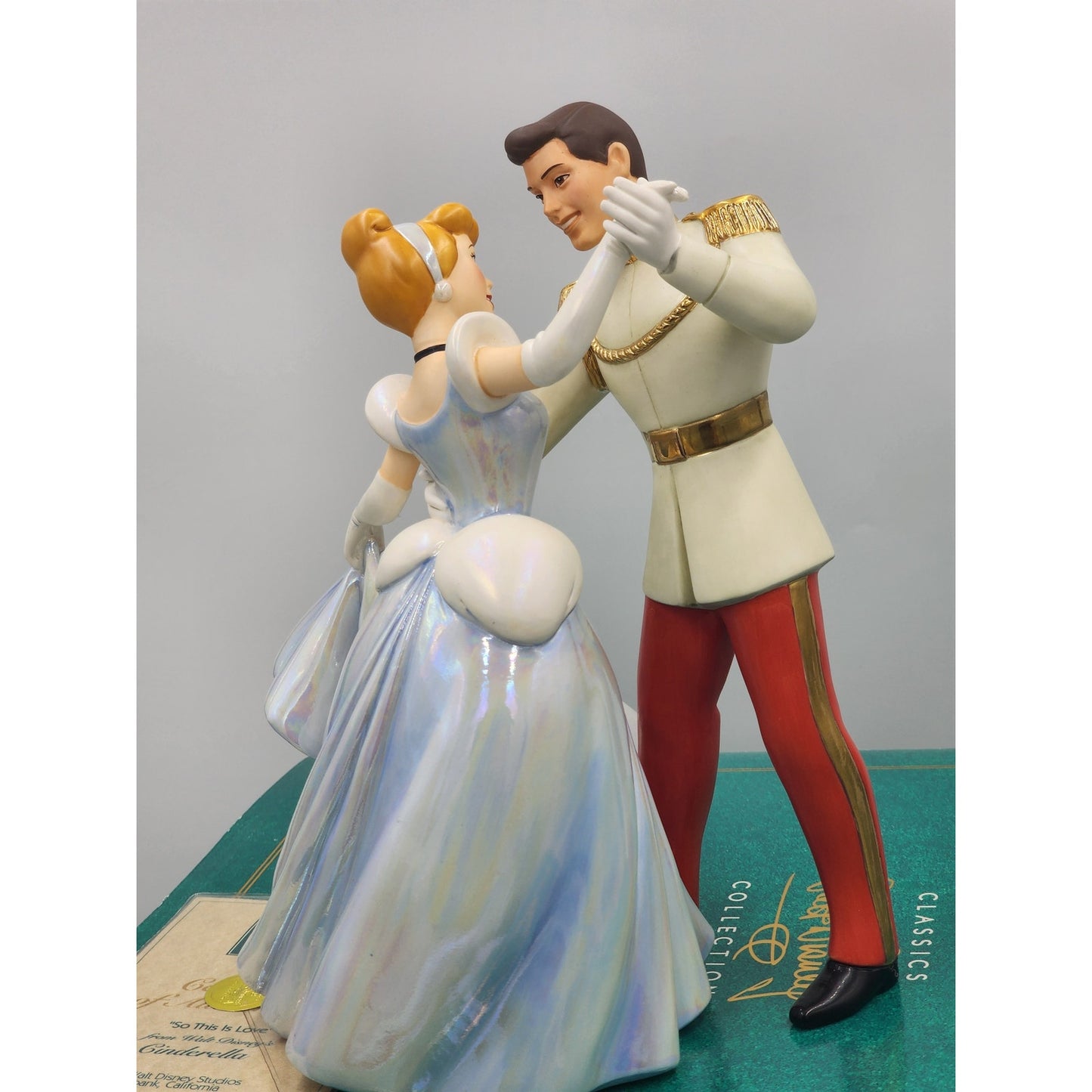 WDCC Disney Cinderella Prince Charming So This Is Love Vintage Retired Box COA