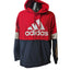 Adidas Hoodie Men Medium/Large RedNavy Colorblock Pullover Sweatshirt Streetwear
