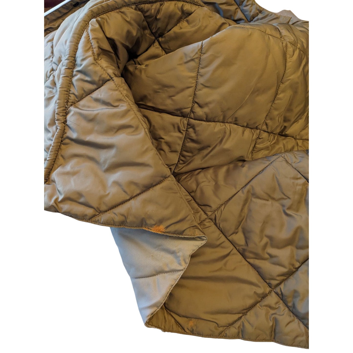 Cabelas Quilted Thinsulate Bomber Jacket Men Large Tall Goose Down Puffer Hiking