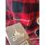 Disney Mickey Plaid Flannel Shirt Large Seasons Greeting Holiday Lodge Christmas