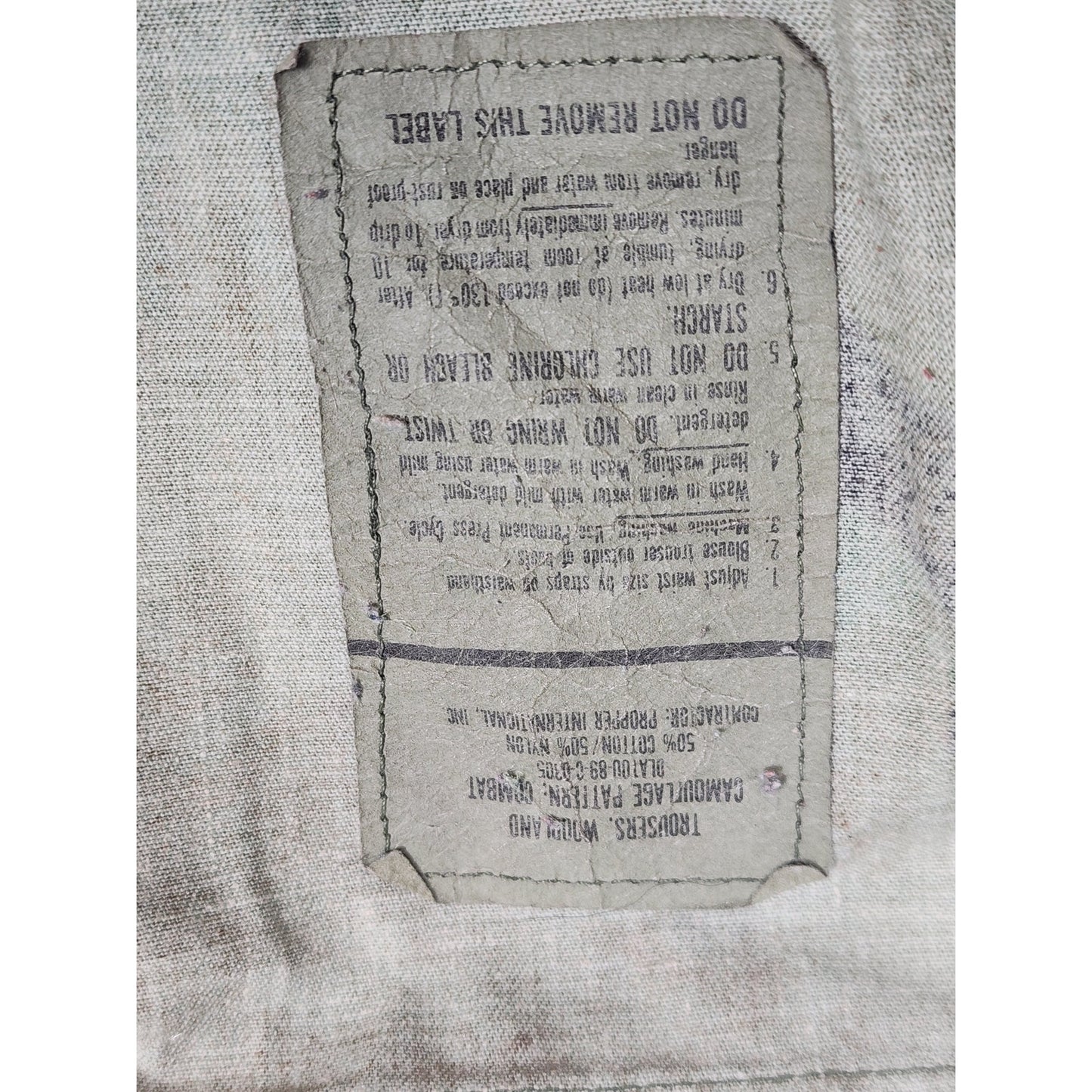 Military Woodland Camo Combat Trousers Medium BDU Pants Tactical Cargo Utility