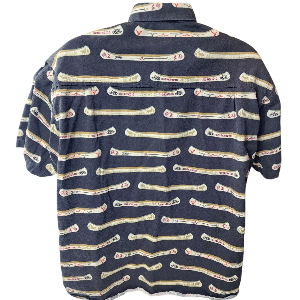 Barn Fly Shirt Medium Western Cowboy Button USA Southwestern Style Y2K Vintage