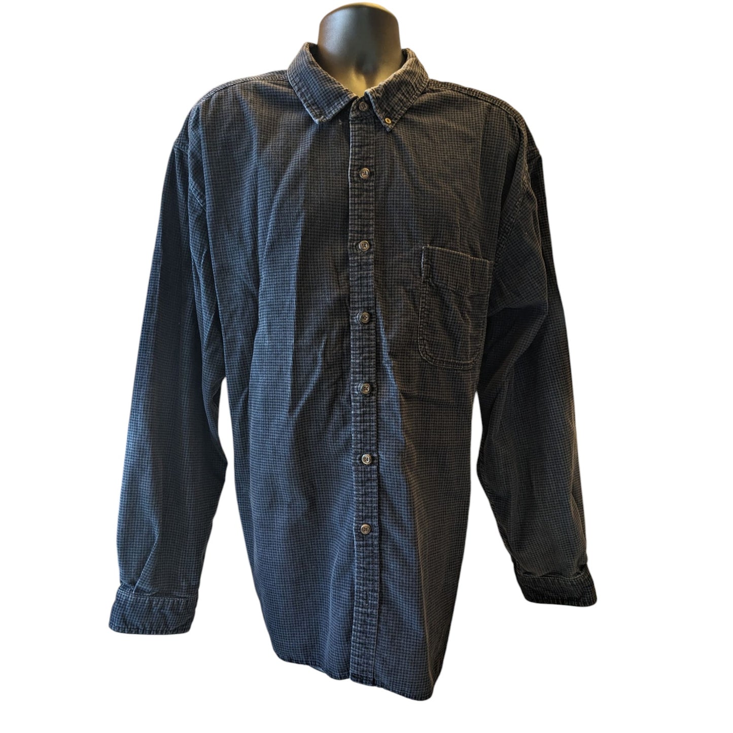 Eddie Bauer Flannel Shirt Men 3XLT Button Long Sleeve Casual Workwear Lumberjack