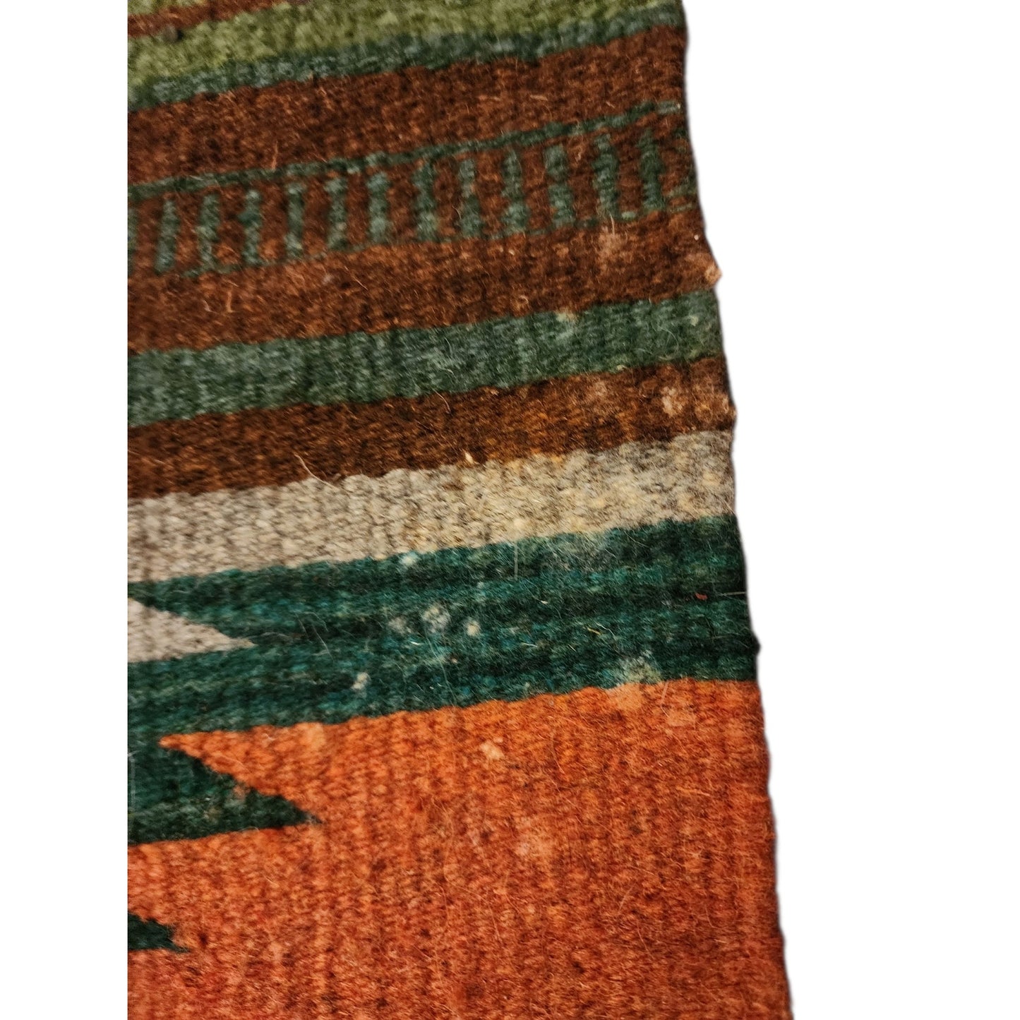 Native American Navajo Wool Rug Handwoven Wall Hang Kachina Southwestern 61x28