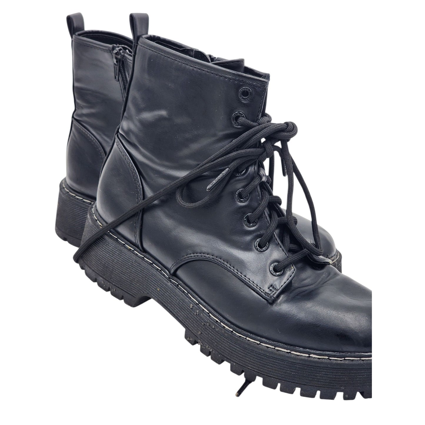 Madden NYC Boots Womens 10 Combat Platform Chunky Zipper Lug Sole Goth Grunge