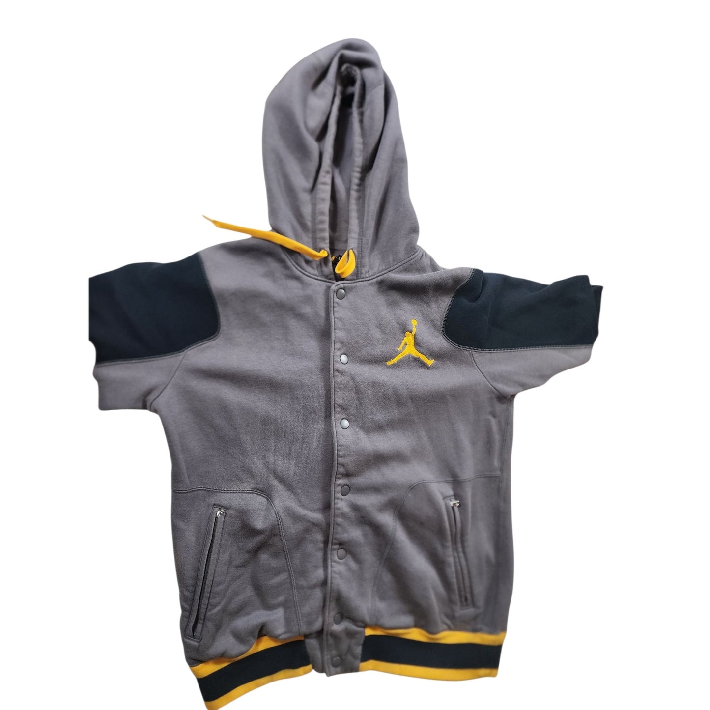 Nike Jordan Hoodie Mens Large Fleece Jacket Button Sweatshirt Jumpman Streetwear