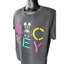 Disney Mickey Mouse T Shirt Large Neon Letters Graphic Tee Retro Vintage Style