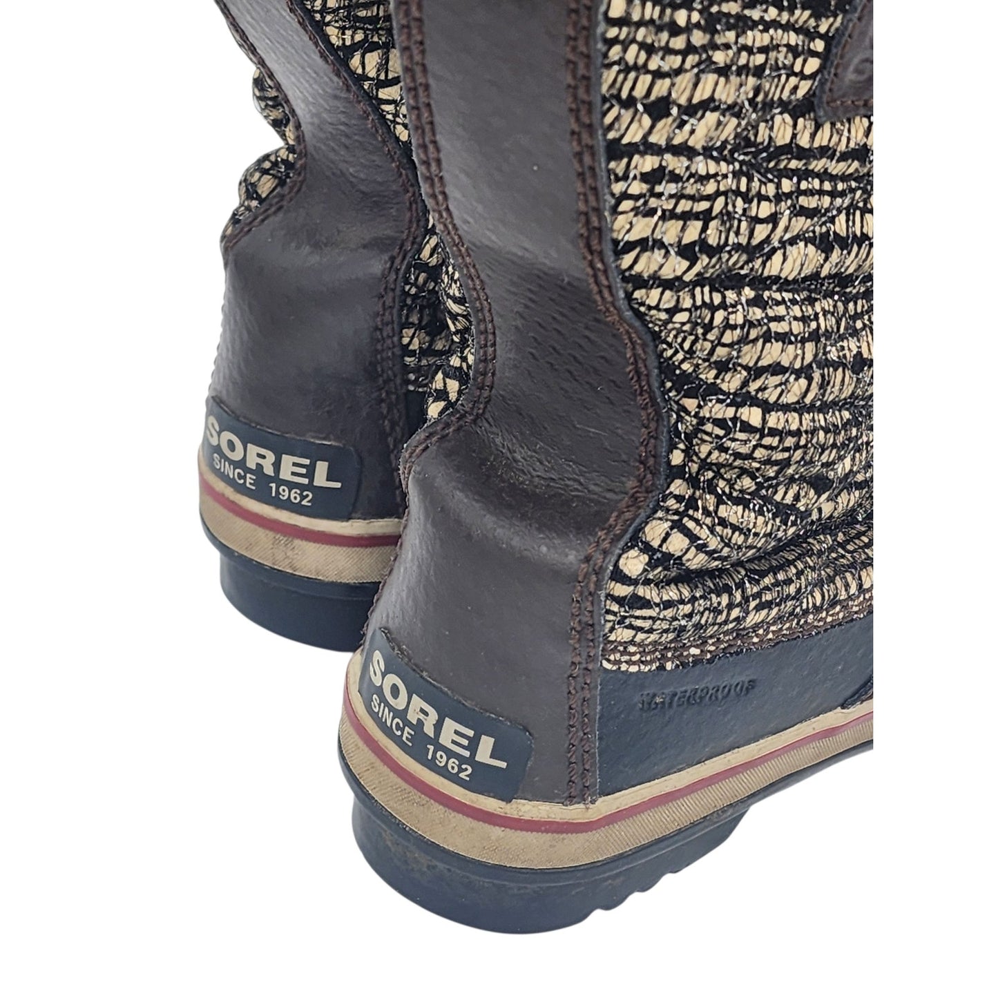 Sorel Tofino Boots Womens 9 Faux Fur Waterproof Winter Snow NL2388-231 Gorpcore