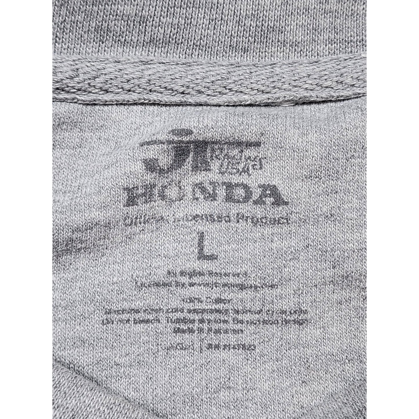 JT Racing Honda USA Crewneck Sweatshirt Mens Large Vintage Moto Pullover Y2K