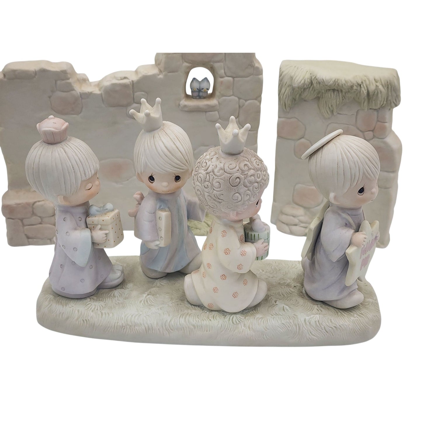 Precious Moments They Followed The Star & Manger Wall Set Nativity E-5641 E-5644