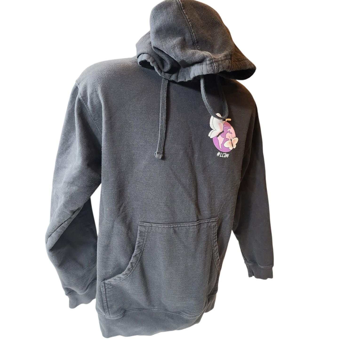 999 Long Live Juice WRLD Hoodie Mens Medium LLJW Graphic Sweatshirt Hip Hop Rap