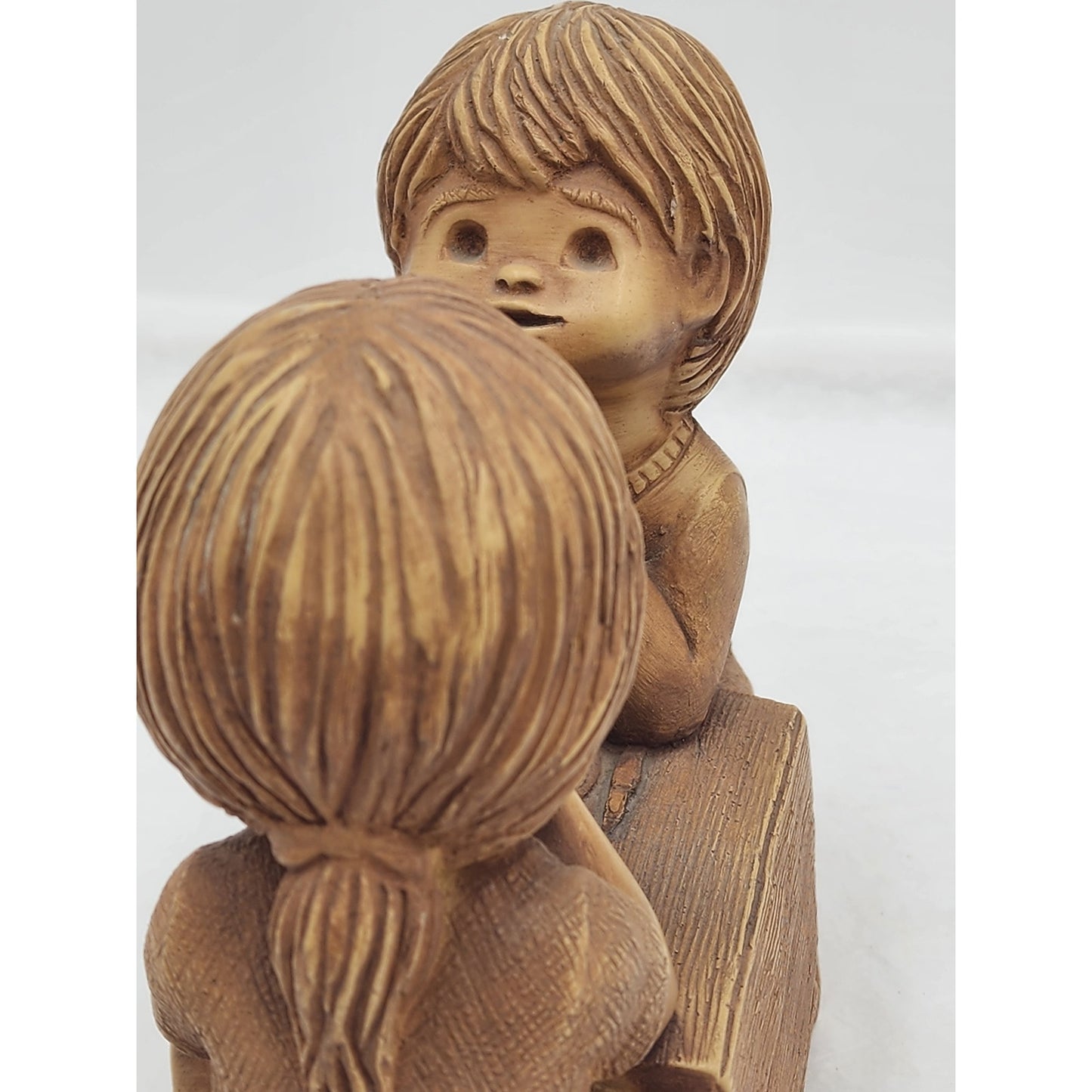 Vintage Fannykins Bill Mack We Thank You Lord Signed Solar Statuary Collectible