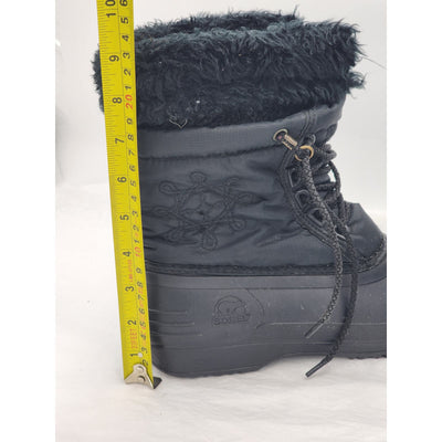 Sorel Boots Womens 8 Insulated Winter Black Snow Cold Weather Warm Waterproof