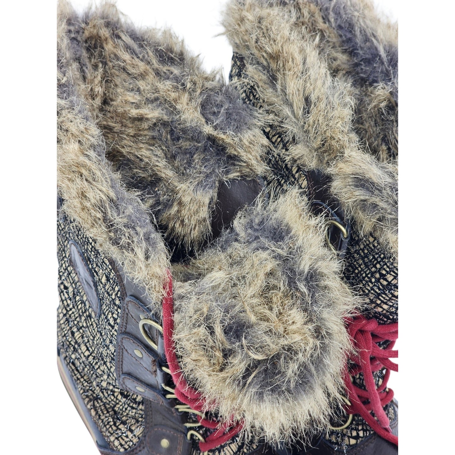 Sorel Tofino Boots Womens 9 Faux Fur Waterproof Winter Snow NL2388-231 Gorpcore