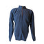 Tommy Bahama Pullover Sweatshirt Mens Large Zip Navy Blue Fleece Preppy Warm