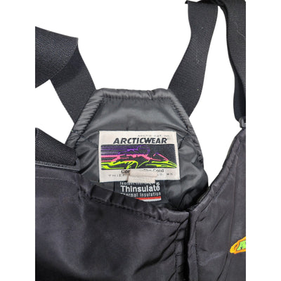Arctic Cat Snow Bib Overalls Mens XL Arcticwear Lightning Pants Vintage 90s