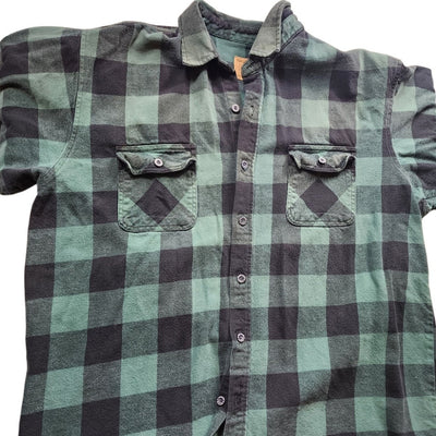 Moose Creek Flannel Shirt Men 3XLT Buffalo Plaid Button Up Workwear Lumberjack