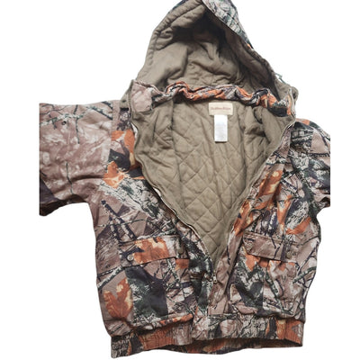 Outfitters Ridge Fusion 3D Camo Hunting Jacket Large Hooded Quilted Gorpcore Y2K
