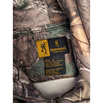 Browning Camo Hoodie Mens Large Pullover Hunting Sweatshirt Realtree Pattern