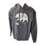 North Face Hoodie Mens Small Womens Medium Bear Graphic Pullover Sweatshirt Y2K