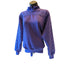 Vintage Gitano Sweatshirt Women Medium/Large Purple Quilted Pullover Mock Neck