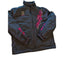 Drift Racing Jacket Womens Large Snowmobile Motorcycle Pink Embroidery Accents