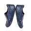 KURU Shoes Womens 11.5 Blue Leather Slip On Comfort Casual Walking Kivi Plantar