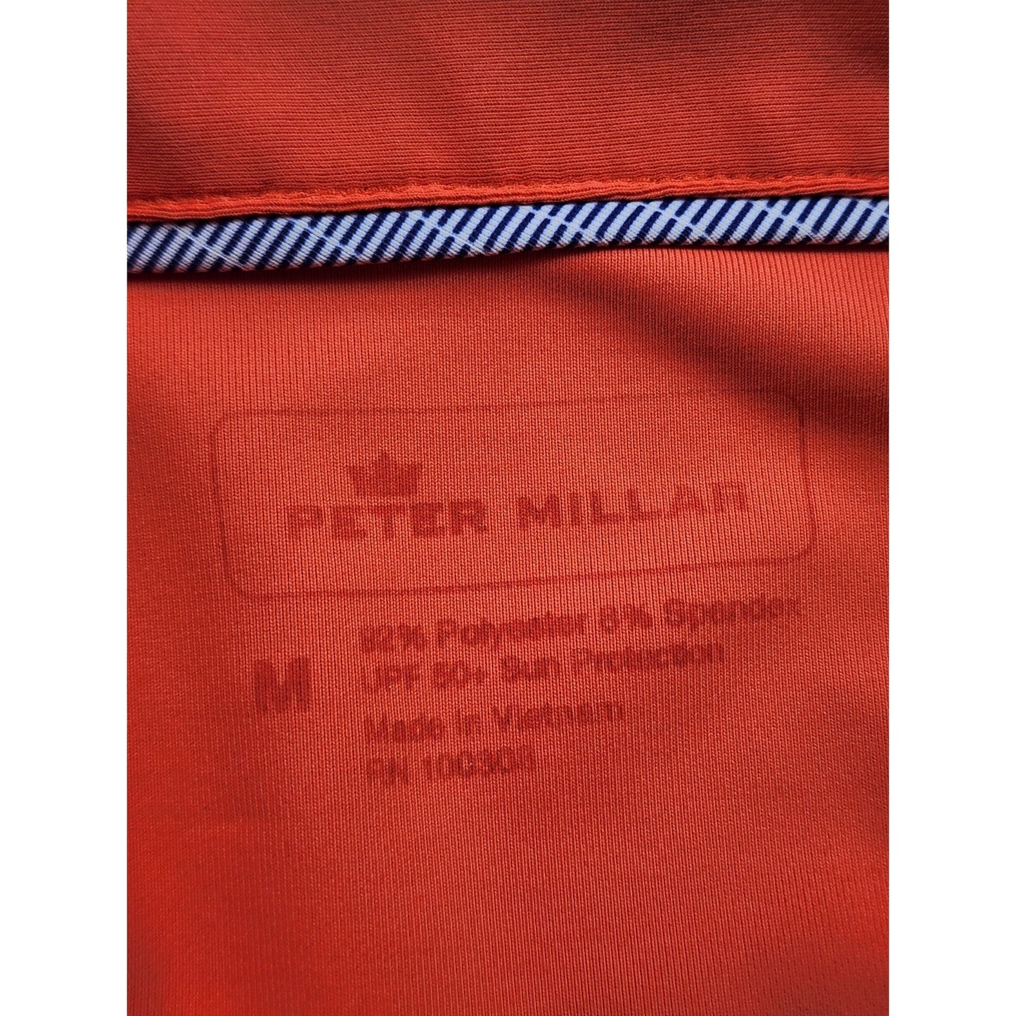 Peter Millar Golf Polo Shirt Womens Medium Coral Stretch Lightweight Activewear
