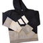 Adidas Hoodie Men Medium Primegreen Colorblock Logo Pullover Sweatshirt Kangaroo