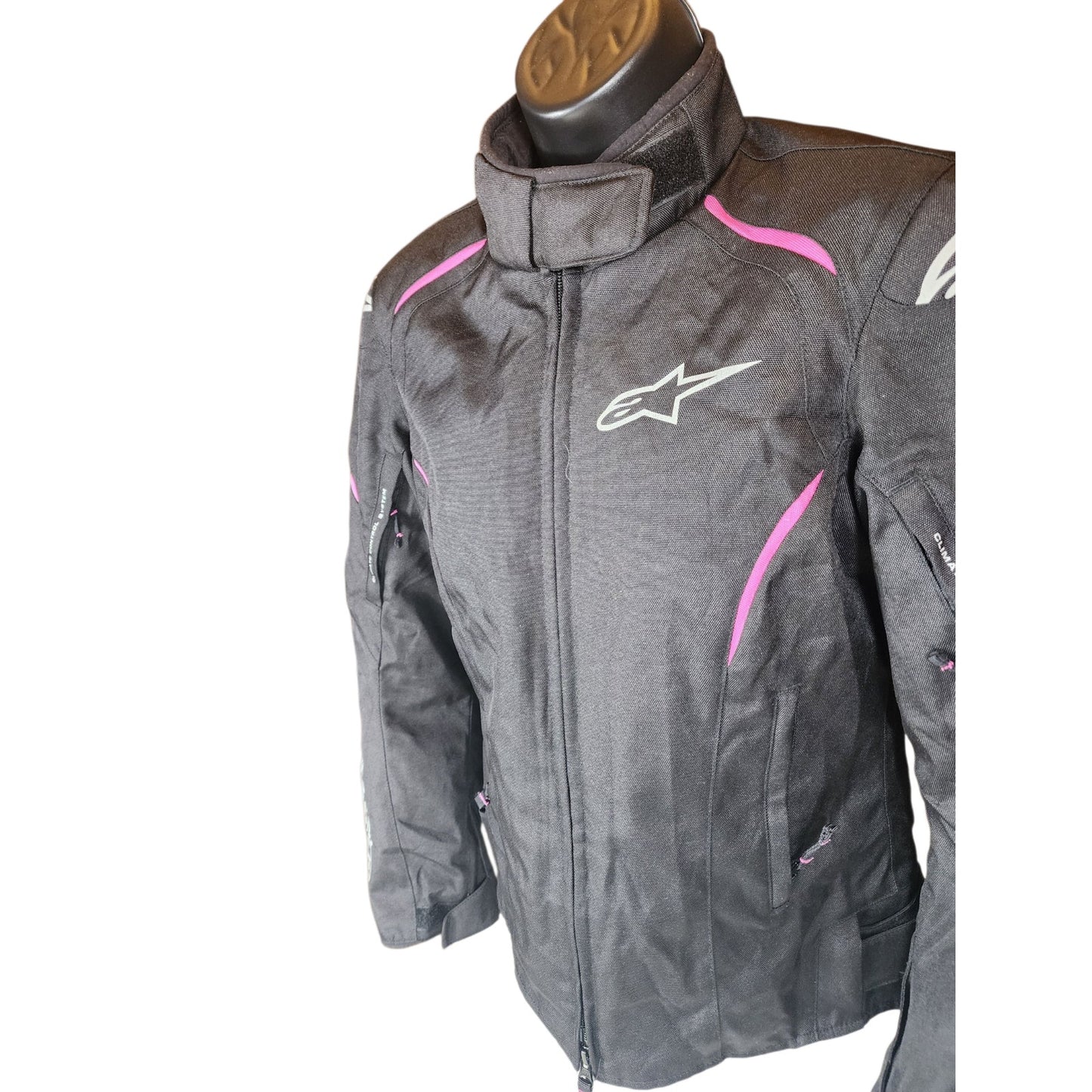 Alpinestars Motorcycle Jacket Womens Medium Stella Textile Riding Armor Climate
