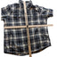 LL Bean Fleece Flannel Shirt Jacket Men Large Lined Plaid Sherpa Lumberjack Work