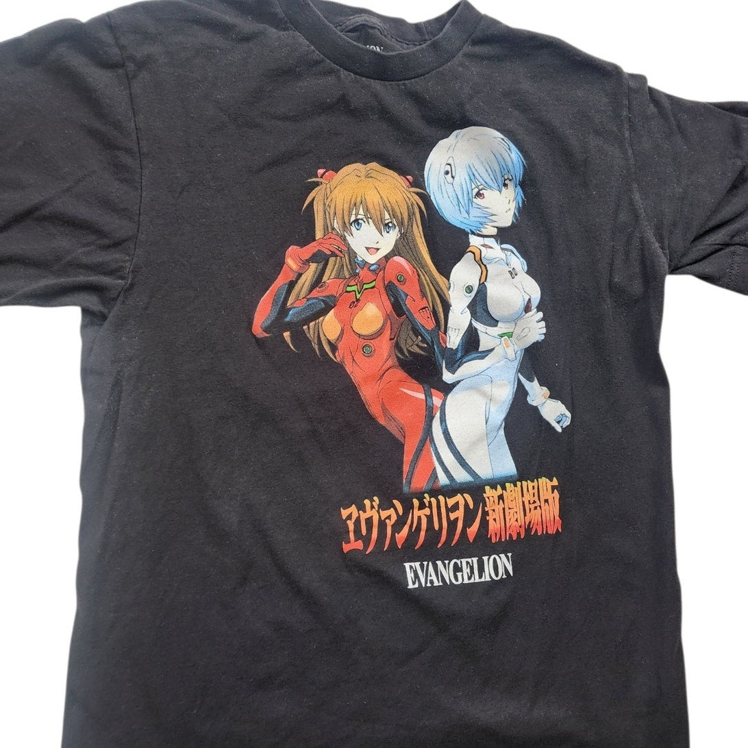 Evangelion Anime T Shirt Women Small Youth XL Rei Asuka Neon Genesis Graphic