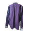 7Camicie Shirt Mens XL 17.5 44 Slim Fit Stretch Dress Purple Collar Button Up