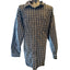 Van Heusen Studio Shirt Mens 3XLT Button Up Long Sleeve Cotton Plaid Blue Gray