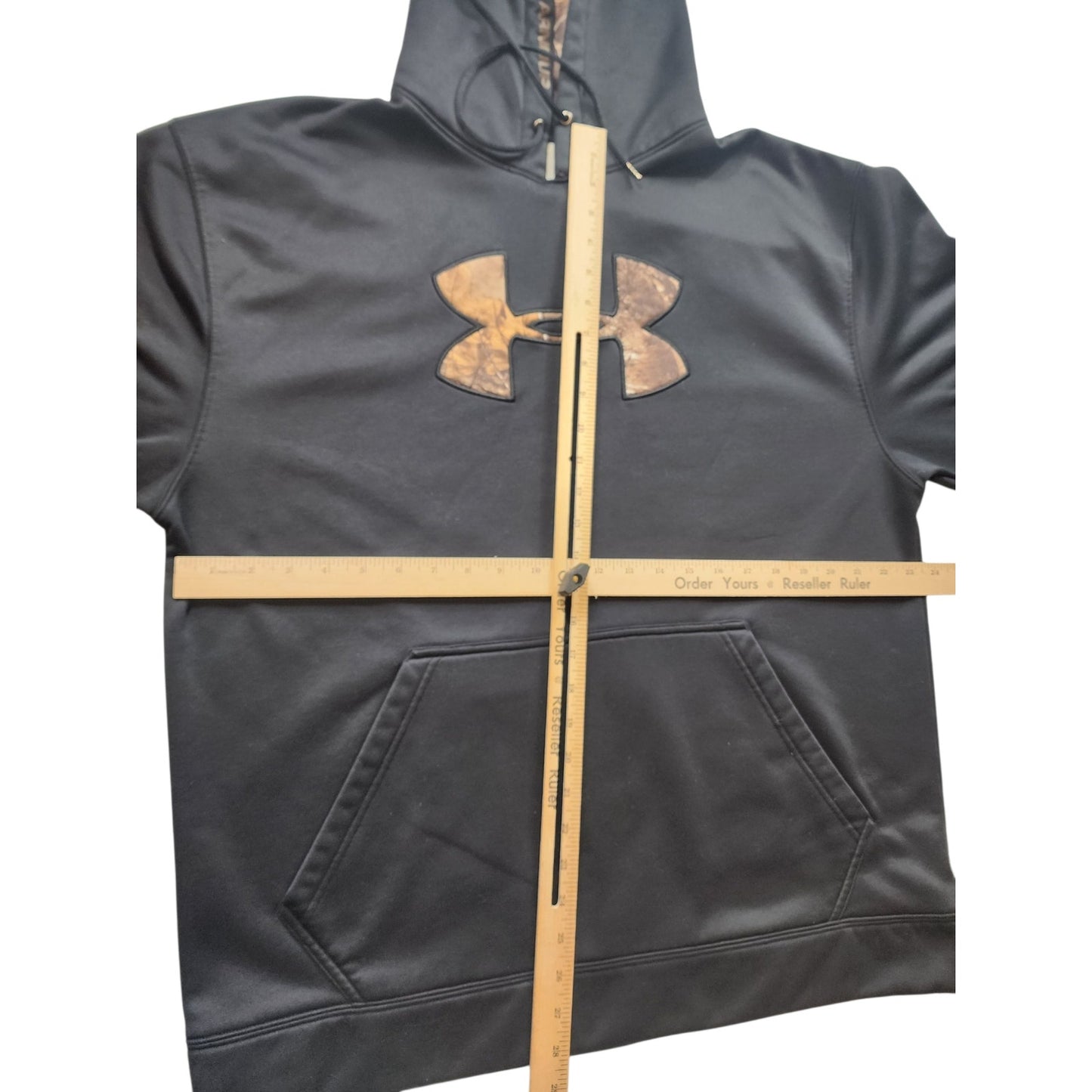 Under Armour Hoodie XL Camo Logo Loose Fit Storm Pullover Sweatshirt Gorpcore