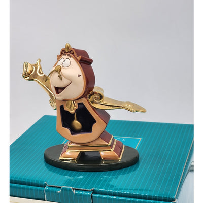 WDCC Disney Cogsworth Just in Time Figurine Beauty Beast Vintage Retired COA Box