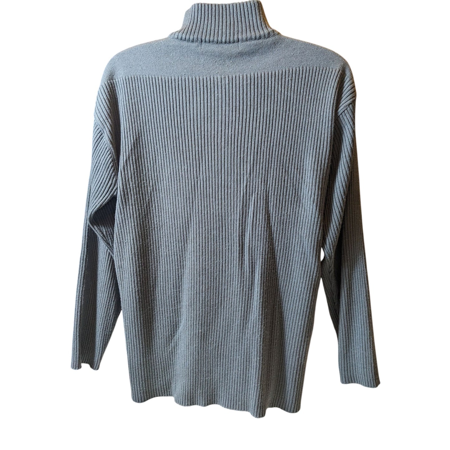 Bachrach Sweater Mens XL Ribbed Mock Neck Pullover Wool Knit Acrylic Cashmere