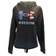 Under Armour Freedom Rival Hoodie Womens Large American Flag Patriotic USA