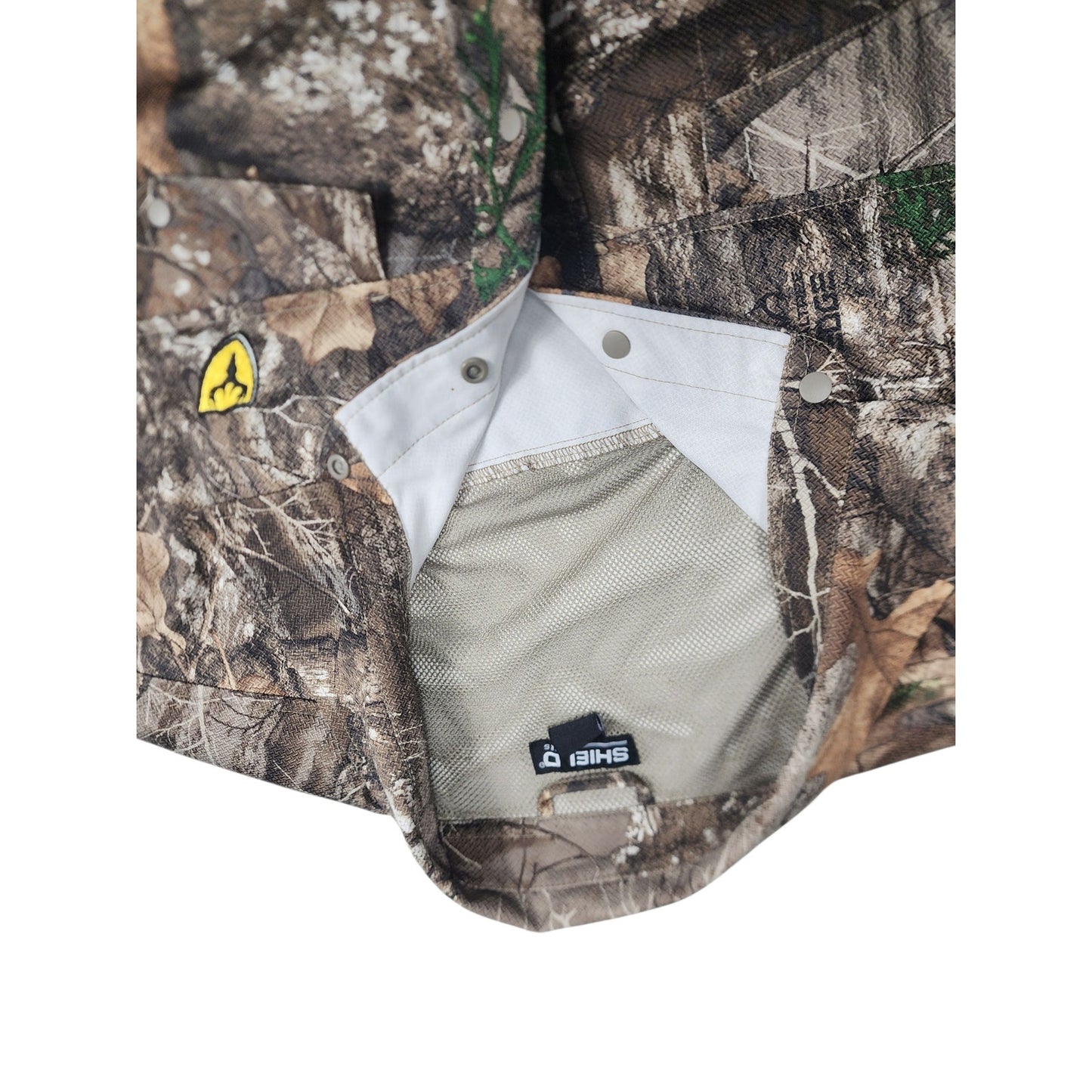 Shield Series Men 2XL Camo Hunting Shirt Long Sleeve Button Up Realtree Edge Top