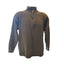 Columbia Sweater Mens Medium XCO Quarter Snap Gray Wool Blend Pullover Mock Neck