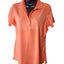 Peter Millar Golf Polo Shirt Womens Medium Coral Stretch Lightweight Activewear