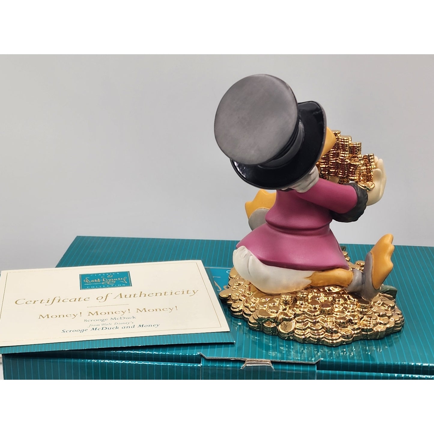 WDCC Scrooge McDuck Figurine Money! Money! Money! Disney Vintage Retired Box COA