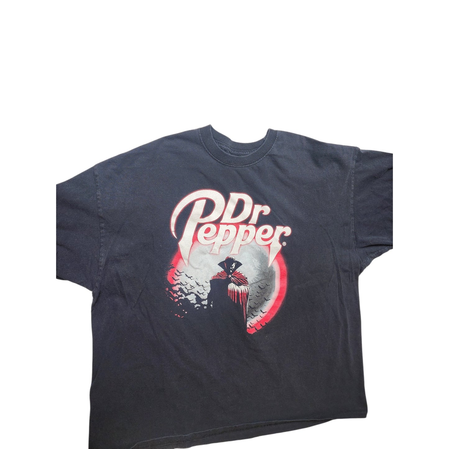 Vintage Dr Pepper Vampire T Shirt Mens Large Halloween Gothic Bats Promo Tee